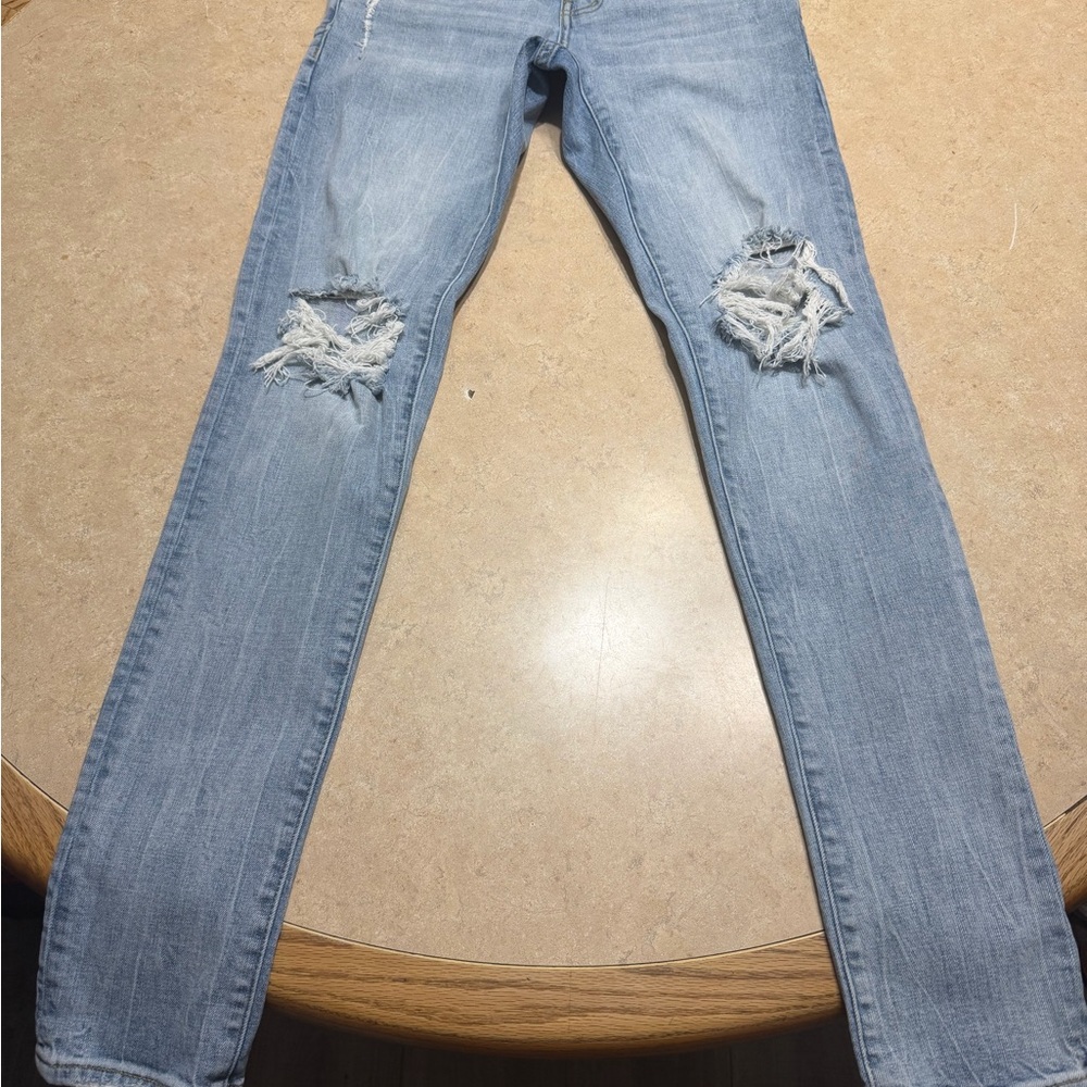 Purple Brand Distressed Light Blue Jeans size 32 P002 LIB